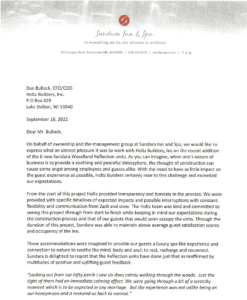 Sundara Spa Recommendation Letter